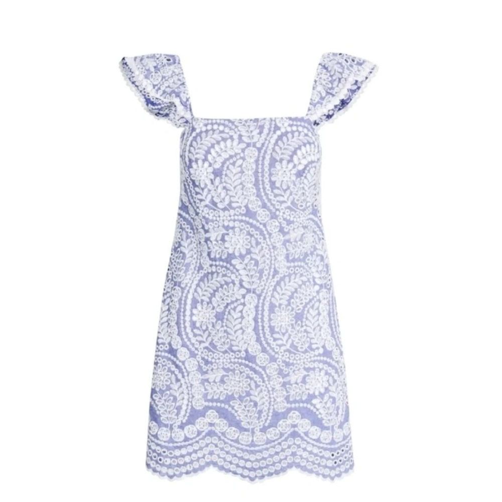 Alice & Olivia Honor Flutter Sleeve Dress.